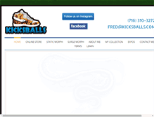 Tablet Screenshot of kicksballs.com